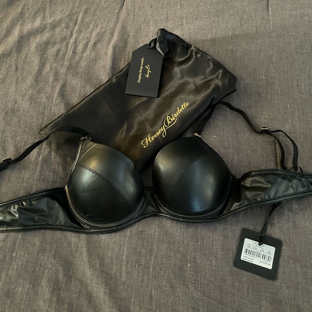 New Honey Birdete Black Collection Bra Size 32 C